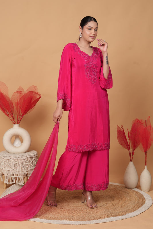 Gul-e-ruby by Zarana luxurious trendy designer Pakistani suit.