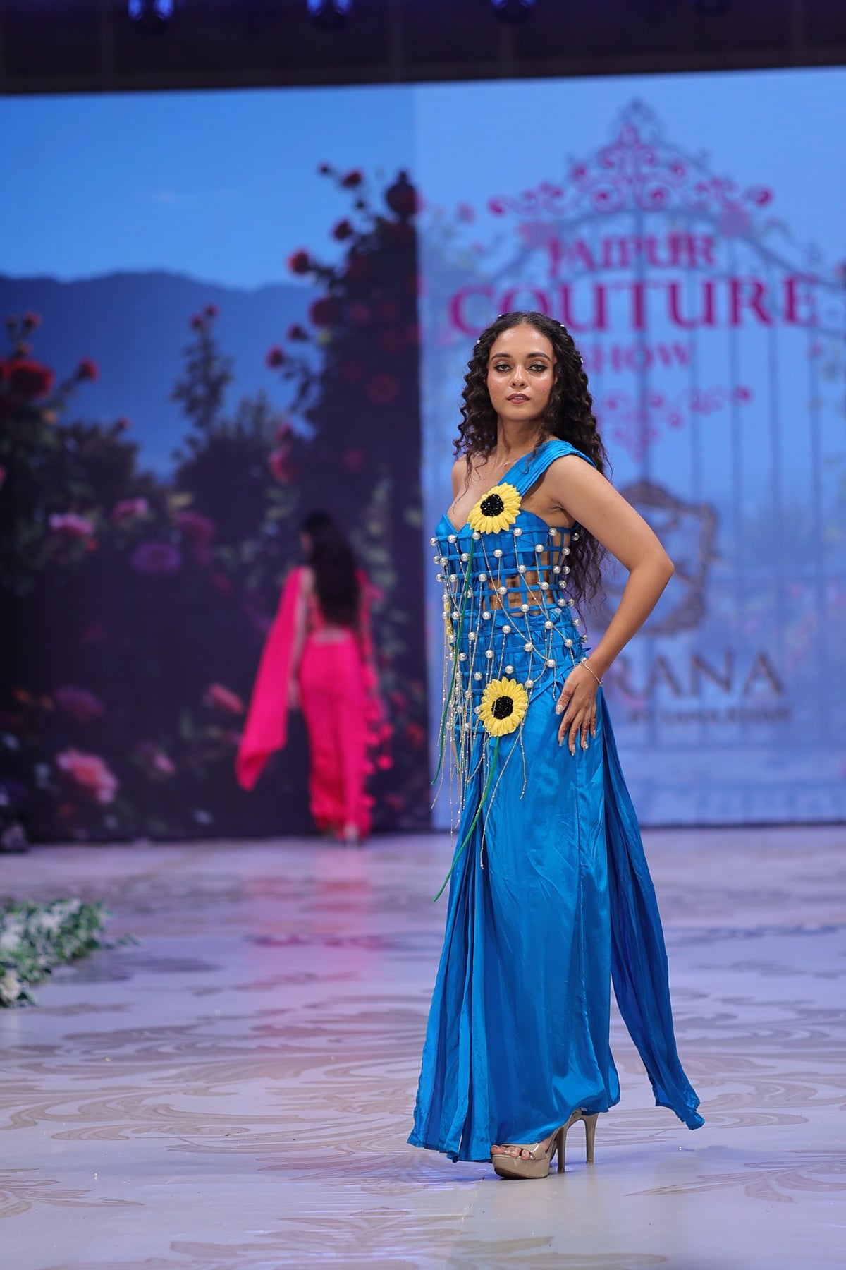 Azure Bloom Couture Gown