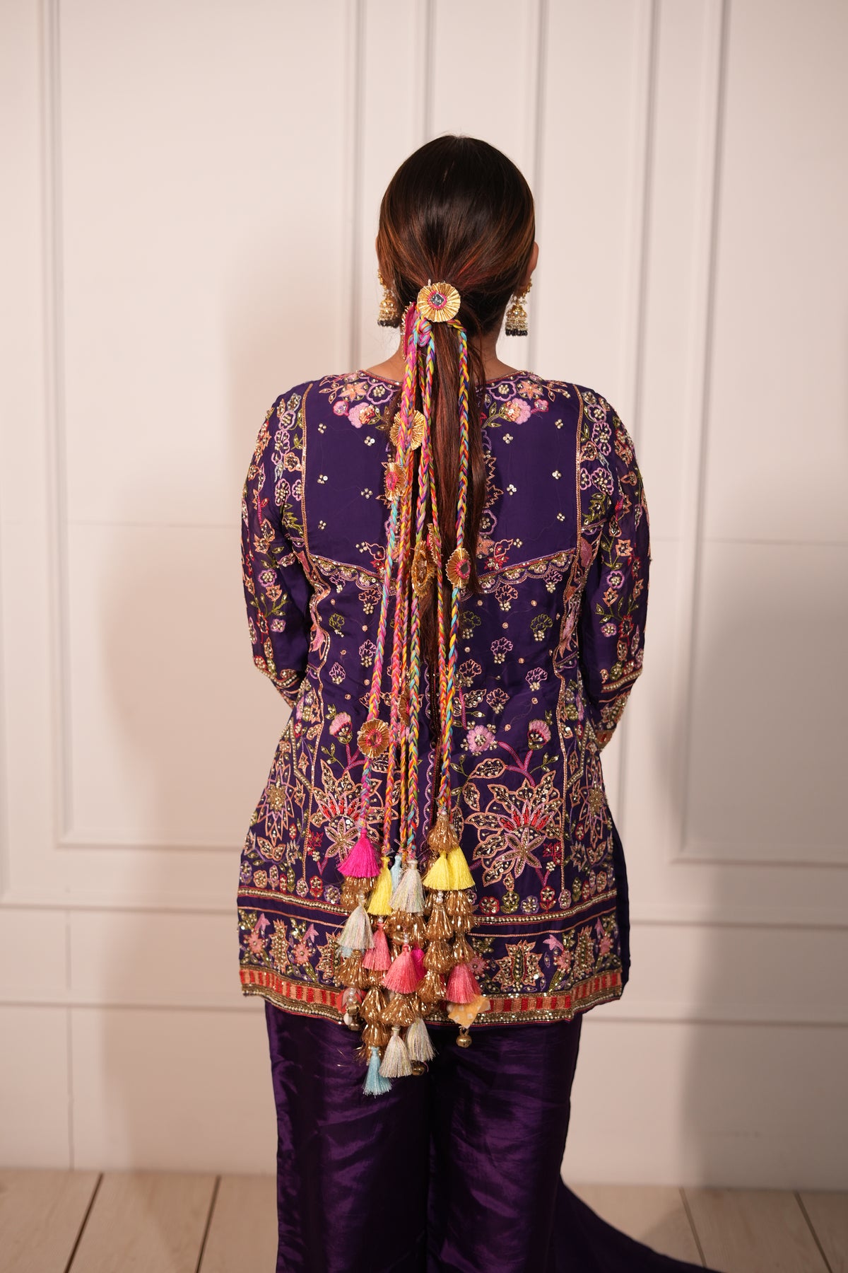 Purple Bloom Festive Kurta Set