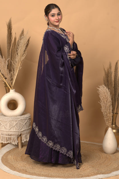 Gul-e-banafshi by Zarana luxurious trendy designer Pakistani suit.