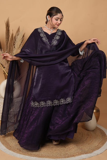 Gul-e-banafshi by Zarana luxurious trendy designer Pakistani suit.