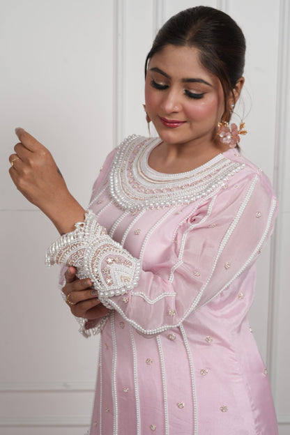 Gul-e-moti by Zarana luxurious trendy designer Pakistani suit.