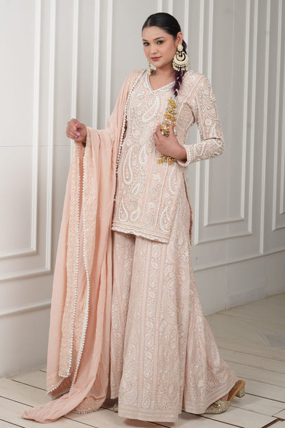 Gul-e-moti by Zarana luxurious trendy designer Pakistani suit.