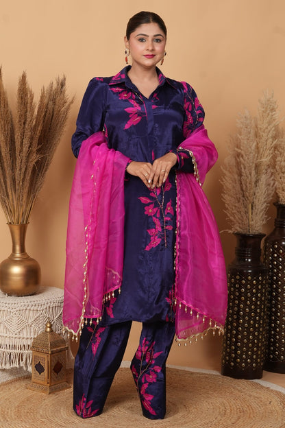 Gul-e-banafshi by Zarana luxurious trendy designer Pakistani suit.