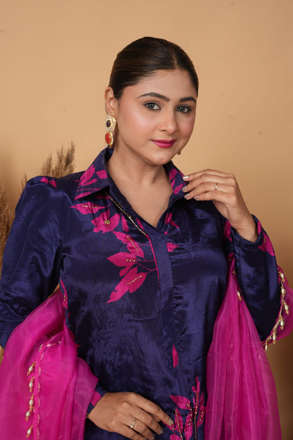 Gul-e-banafshi by Zarana luxurious trendy designer Pakistani suit.