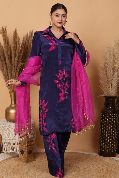 Gul-e-banafshi by Zarana luxurious trendy designer Pakistani suit.