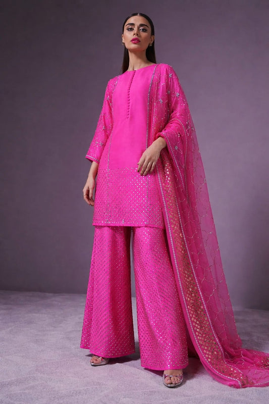 Starlight Fuchsia Ethnic Kurta Set