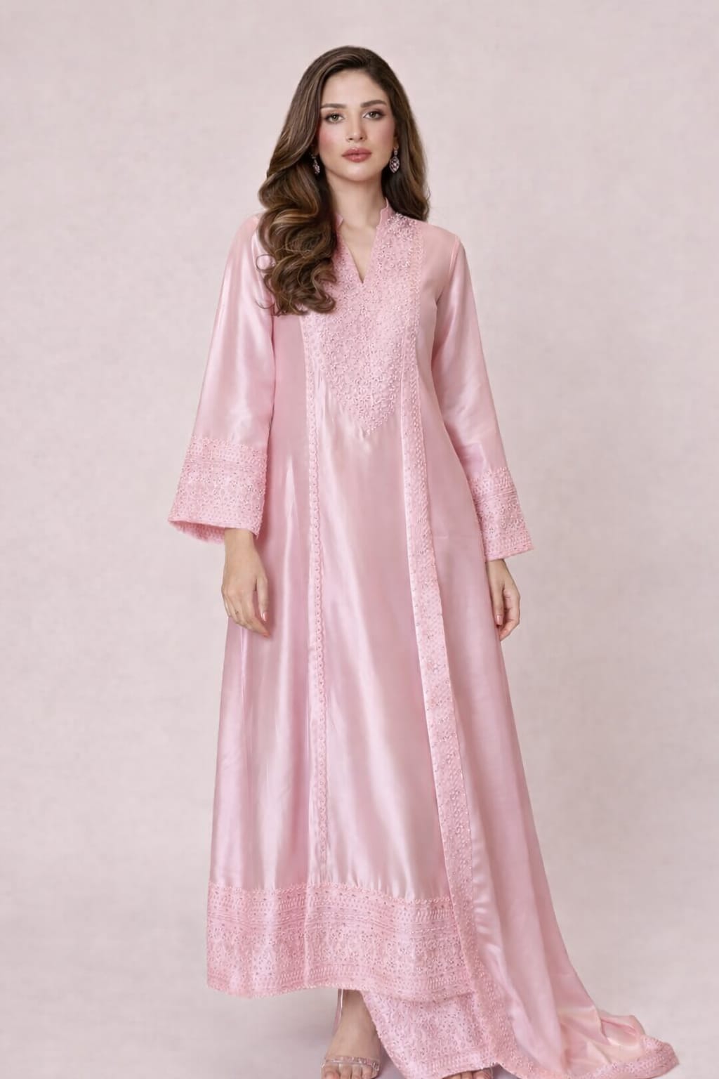 Timeless Blush Satin Elegance