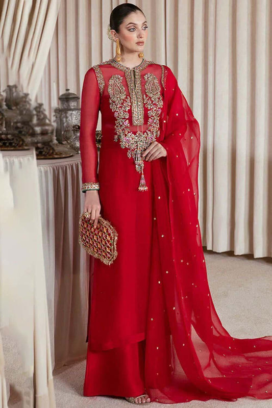 Royal Crimson Embroidered Ensemble