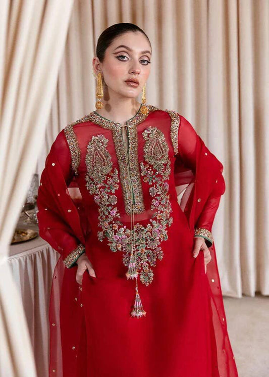 Royal Crimson Embroidered Ensemble