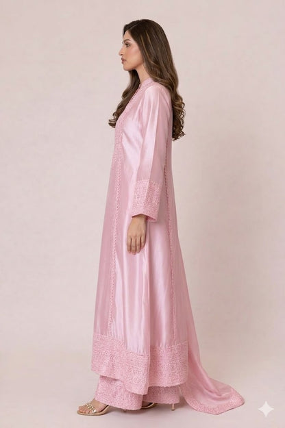 Timeless Blush Satin Elegance