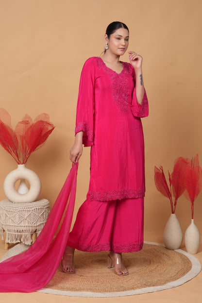 Gul-e-ruby by Zarana luxurious trendy designer Pakistani suit.