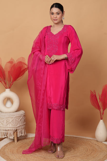 Gul-e-ruby by Zarana luxurious trendy designer Pakistani suit.